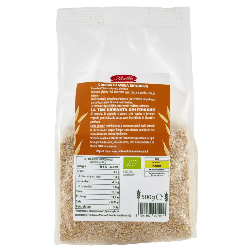 Crusca di Avena Integrale BIO - Stella Foods