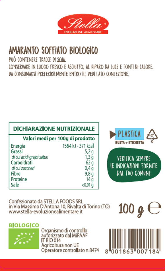 Farro Soffiato Biologico - Stella Foods